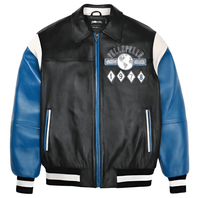 World Famous Soda Club Blue Plush Jacket image 1