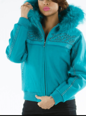 Women’s Pelle Pelle Sky Blue Wool Jacket image 0