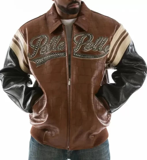 Pelle Pelle Brown Vintage 1978 Studded Leather Jacket image 0