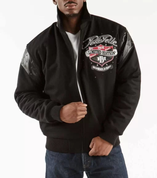 Pelle Pelle Black Red Wool Red White & True Jacket image 0