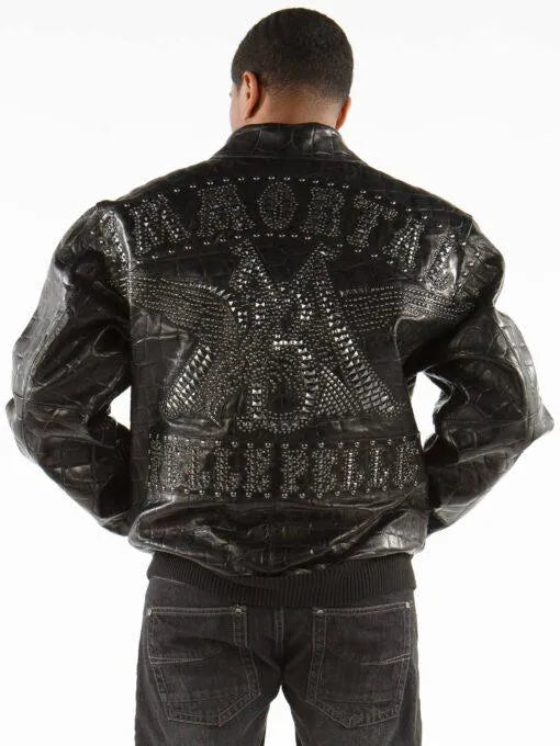 Pelle Pelle Immortal Black Crocodile Leather Jacket image 1
