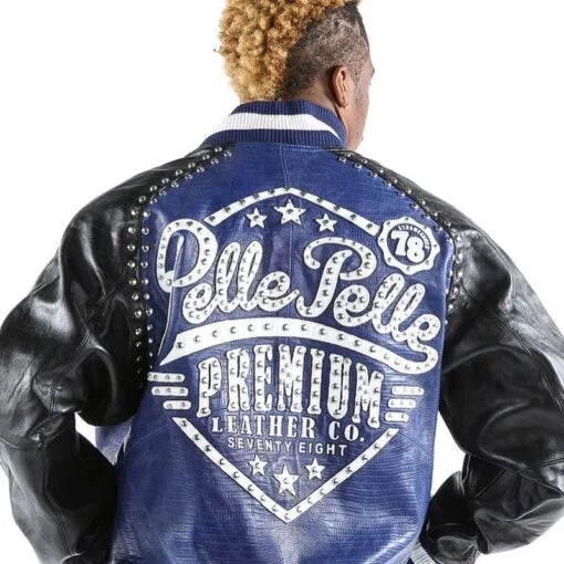 Pelle Pelle Royal Blue Leather Jacket image 0