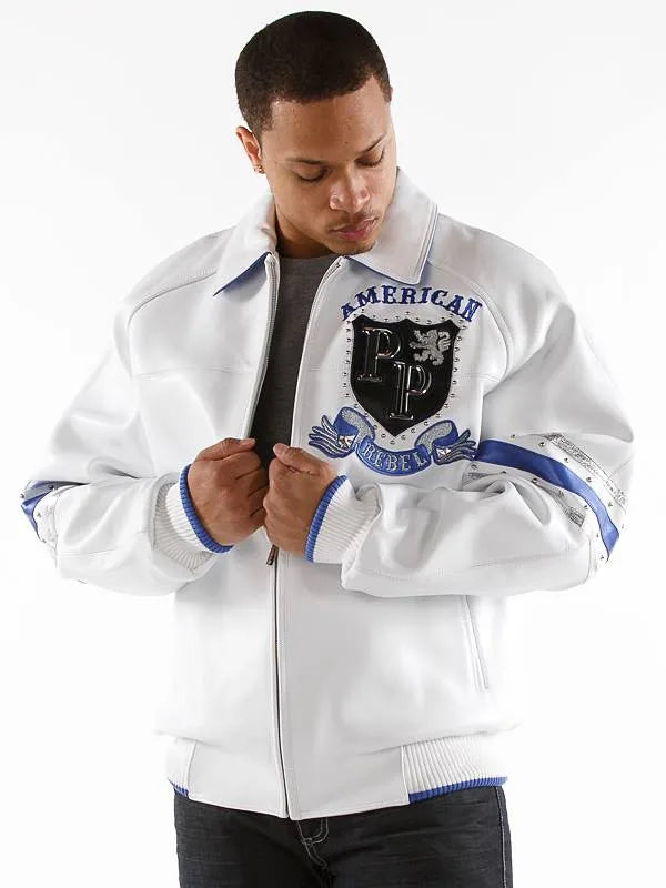 Pelle Pelle Men’s American Rebel White Jacket image 0
