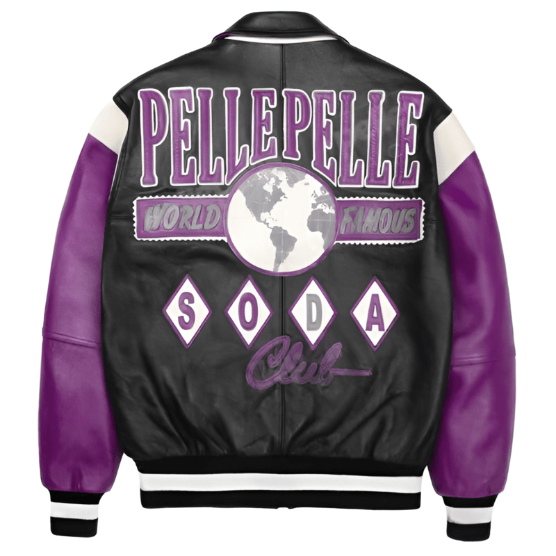 World Famous Soda Club Purple Plush Jacket image 0