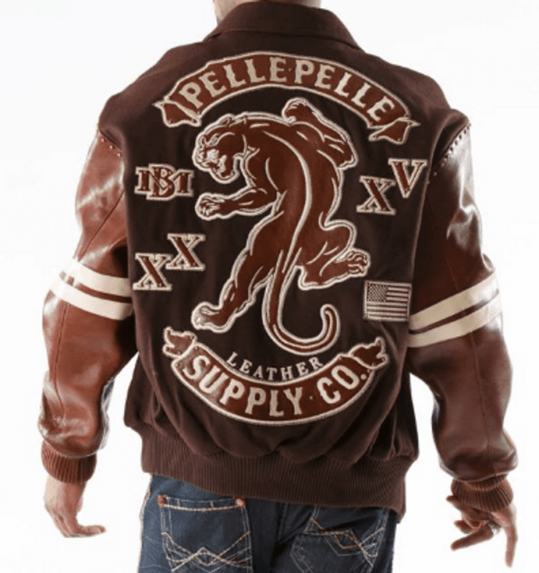Pelle Pelle Panther Brown Woolen Jacket image 1