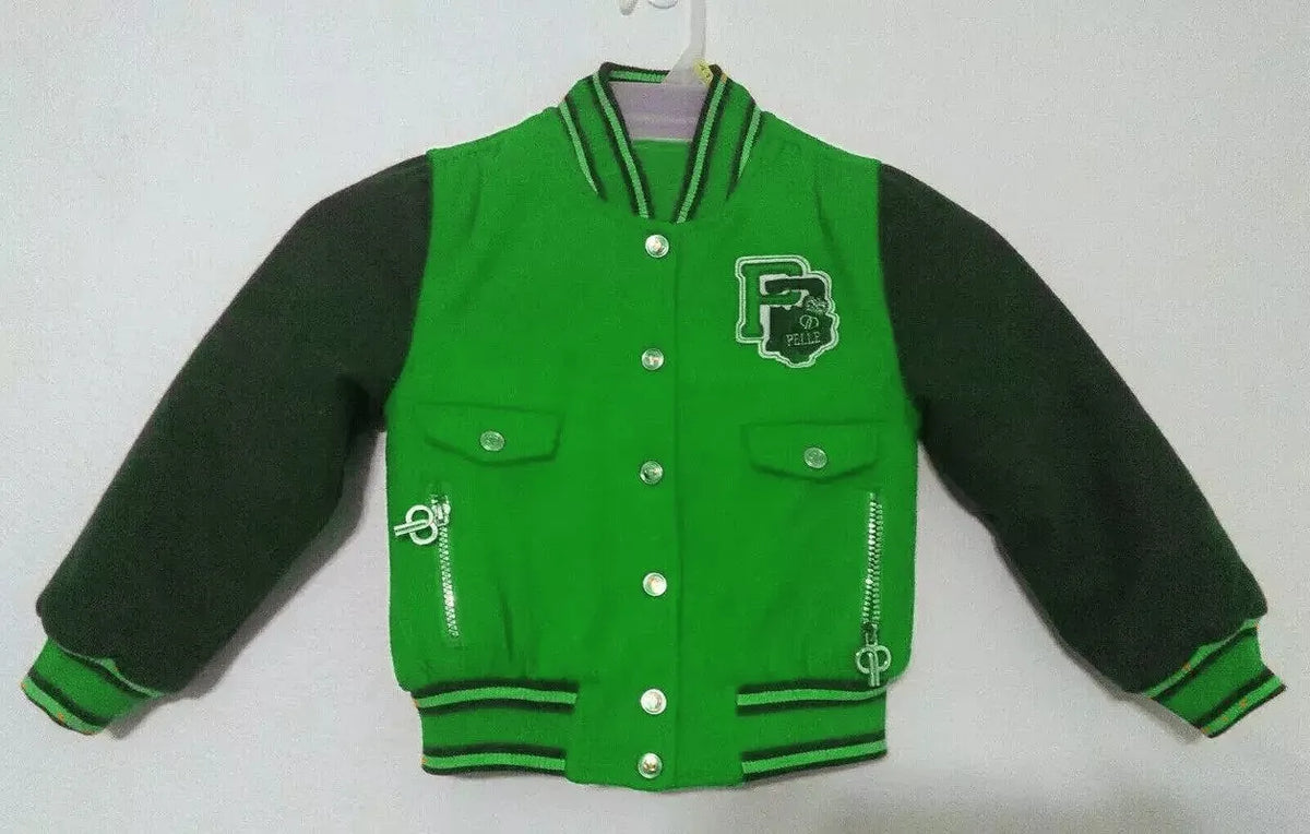 Pelle Pelle Vintage Green Varsity Jacket image 0