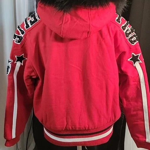 New Pelle Pelle Anniversary Edition Red And Black Hooded Jacket image 1