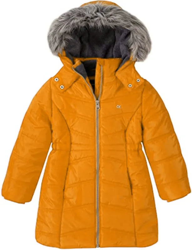 Pelle Pelle Kids Long Puffer Aerial Cabaret Mustard Coat image 0