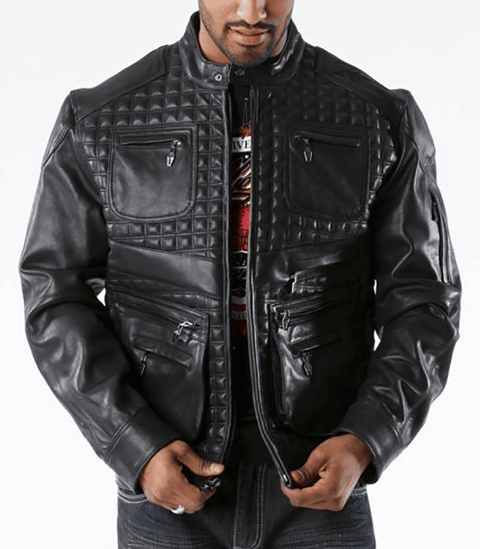 Pelle Pelle Mosaic Black Burnish Jacket image 0
