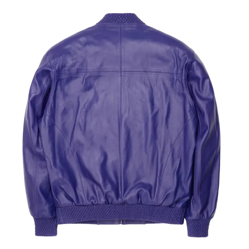 Pelle Pelle Purple Basic Burnish Leather Jacket image 1