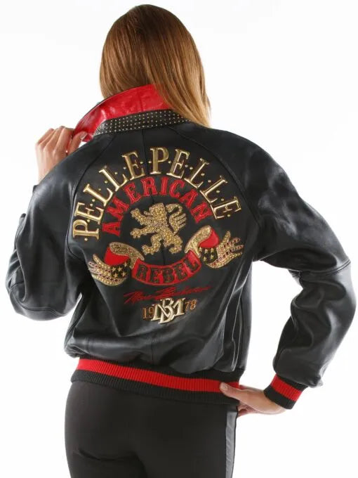 Ladies Pelle Pelle American Rebel Black Jacket image 0