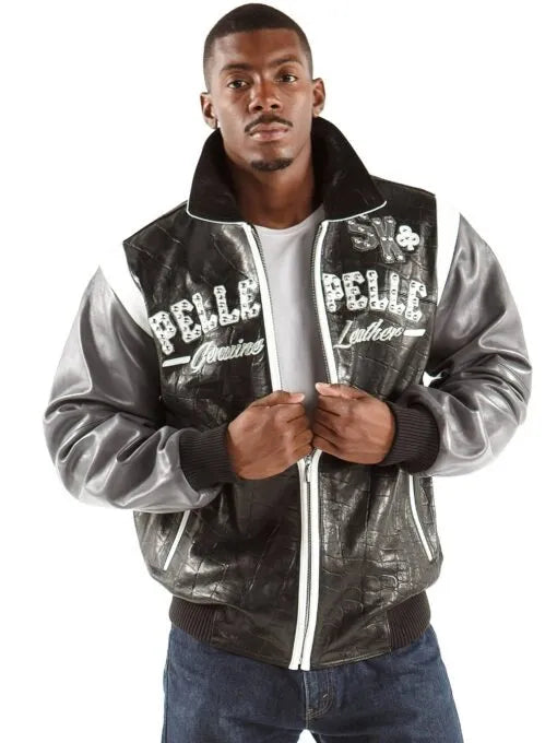 Pelle Pelle Gray Street King Leather Jacket image 0