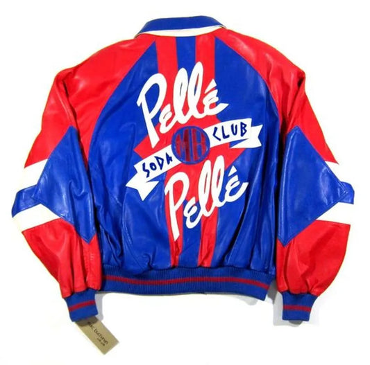 Early 90S Vintage Pelle Pelle Leather Soda Club Jacket image 0