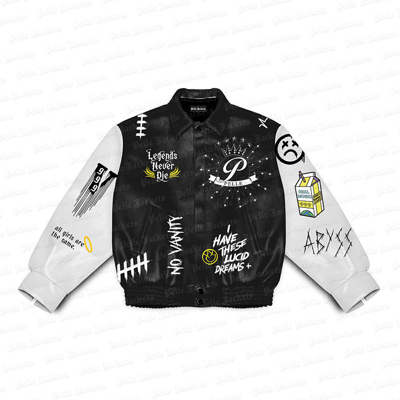 Juice WRLD Legends Never Die Black & White Jacket image 0