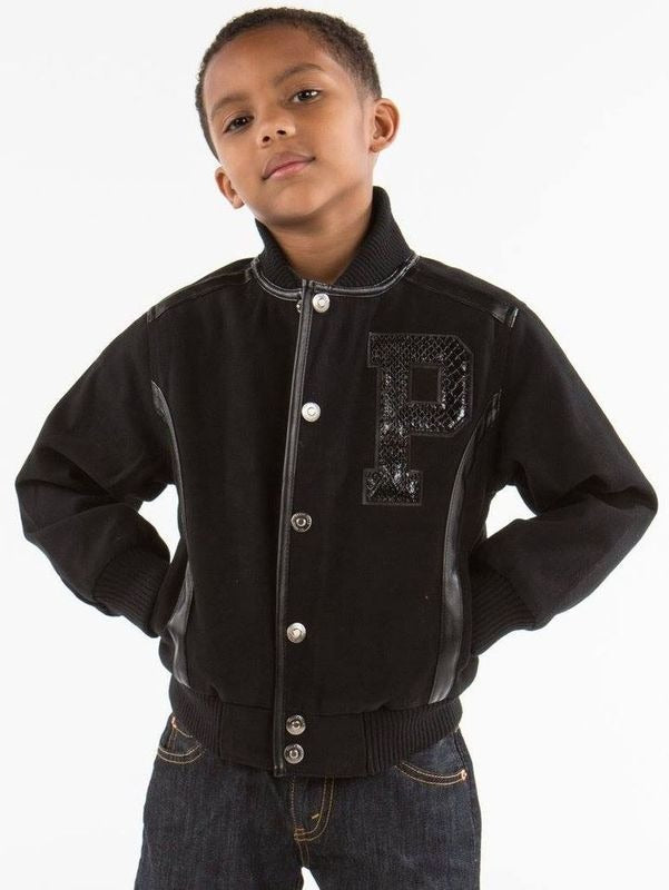 Pelle Pelle Kids Black Detroit Jacket image 0