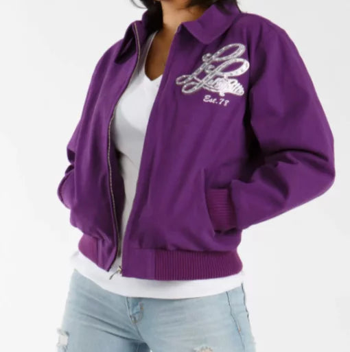 Pelle Pelle Notorious Purple Wool Jacket image 0