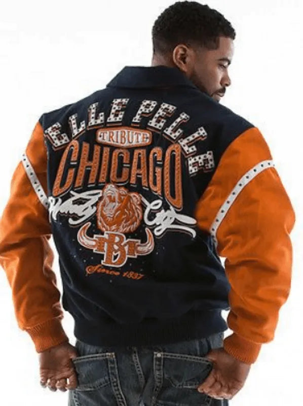 Pelle Pelle Chicago Bull Mustard Varsity Jacket image 0