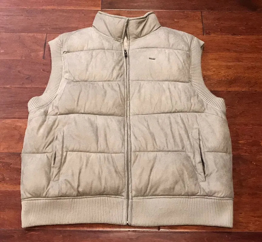 Pelle Pelle Premium Mens White Insulated Puffer Vest image 0