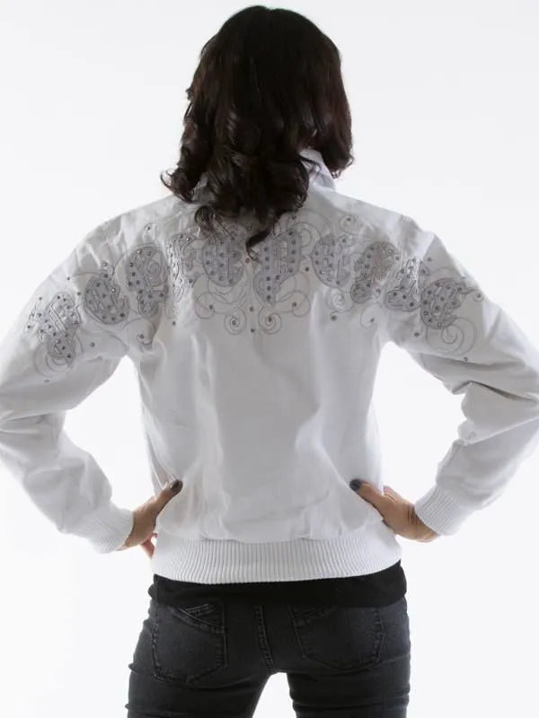 Pelle Pelle Womens Ultimate Signature White Wool Jacket image 1