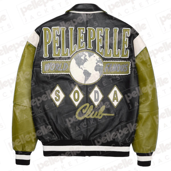 World Famous Soda Club Olive Plush Jacket image 0