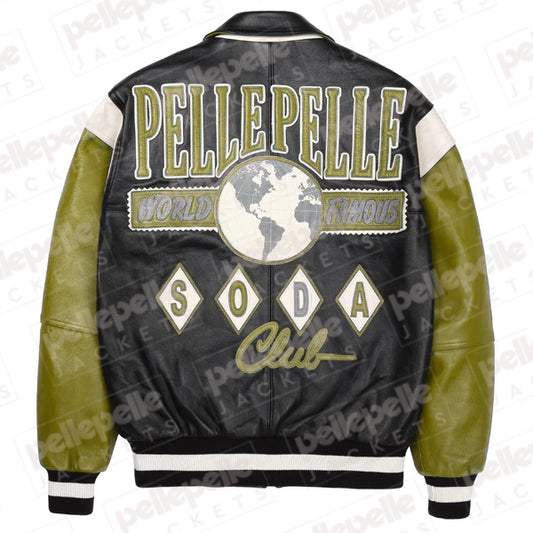 World Famous Soda Club Olive Plush Jacket image 0